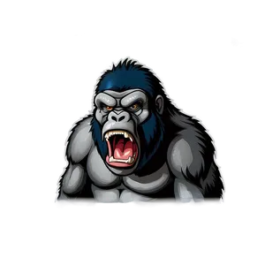 Angry Gorilla Mascot Design Png Lct PNG image