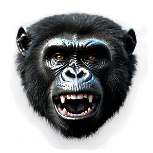 Angry Gorilla Roaring Loudly PNG Xgh PNG