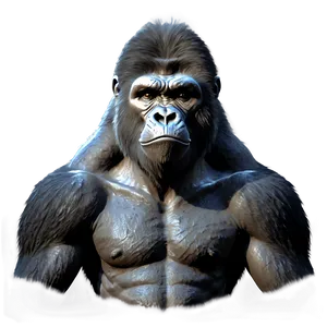 Angry Gorilla Silhouette PNG 96 PNG