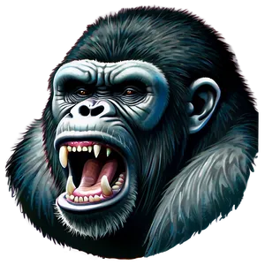 Angry Gorilla Tattoo Design PNG Aus68 PNG