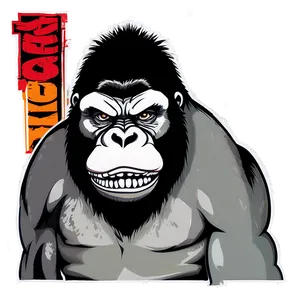 Angry Gorilla Vector Art Png Gnq79 PNG image