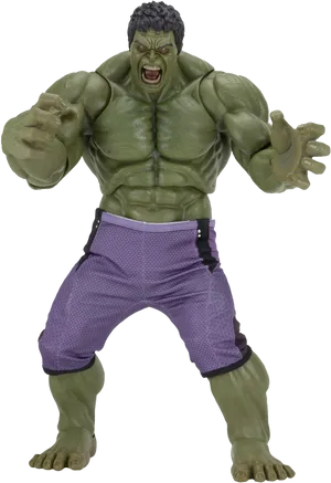 Angry Hulk Action Figure PNG image