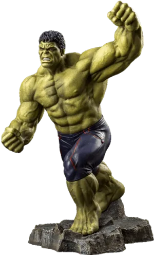 Angry Hulk Figure Pose PNG