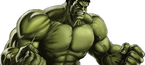 Angry Hulk Illustration