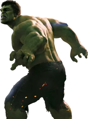 Angry Hulk Pose PNG