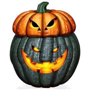 Angry Jack O Lantern PNG 05252024
