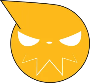 Angry Orange Soul Icon PNG image