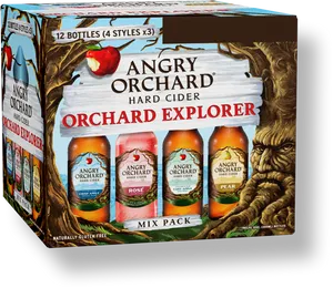 Angry Orchard Hard Cider Mix Pack PNG image