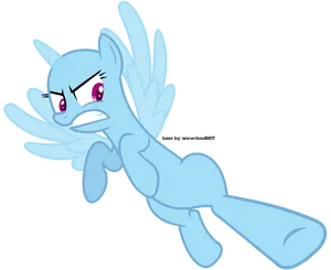 Angry Pegasus M L P Base PNG image