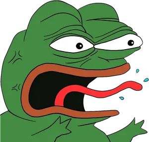 Angry_ Pepe_ Frog_ Cartoon.png PNG image