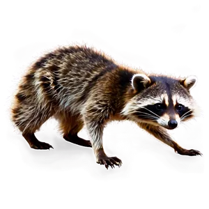 Angry Raccoon Pose PNG 05232024 PNG