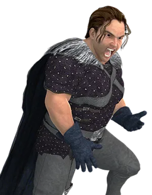 Angry Warrior Character