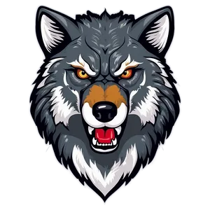 Angry Wolf Head Emblem Png 63 PNG image