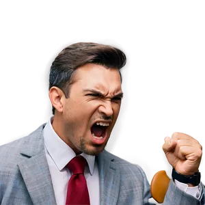 Angry Yelling Expression Png 13 PNG image