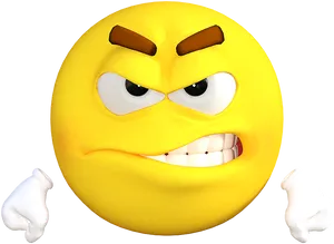 Angry Yellow Emoji Expression.png PNG