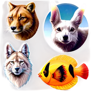 Animal Art PNG 23