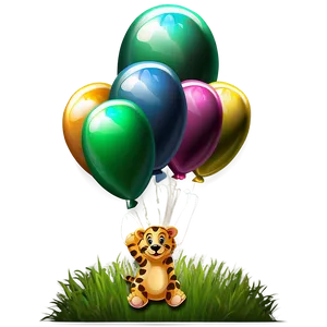 Animal Balloons PNG 05042024