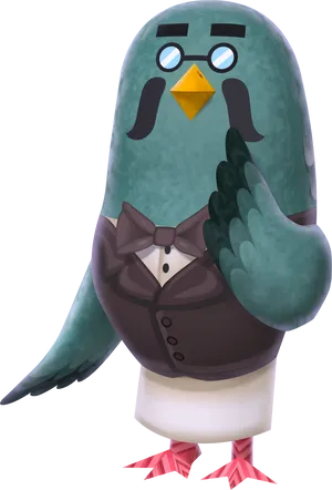 Animal Crossing Brewster Character PNG image
