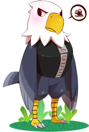 Animal Crossing Eagle Villager PNG image