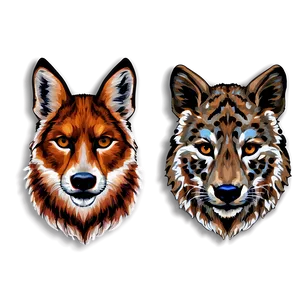 Animal Face Pattern PNG 05062024