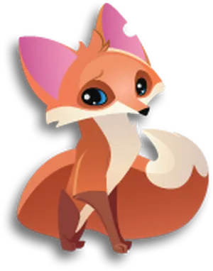 Animal_ Jam_ Cartoon_ Fox_ Character PNG image