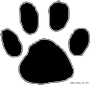 Animal Paw Print Outline PNG image