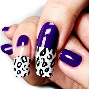 Animal Print Acrylic Nails PNG 06202024