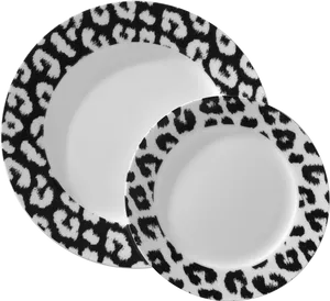 Animal Print Dinner Plates PNG image
