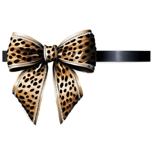 Animal Print Gift Bow PNG 06132024