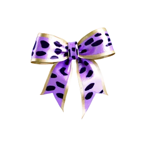 Animal Print Gift Bow PNG Vjb