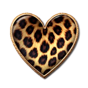 Animal Print Heart Png 06252024 PNG image