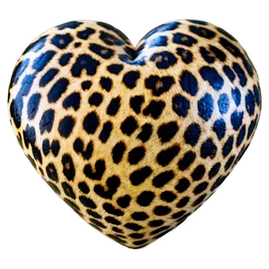 Animal Print Heart Shape Png 06282024 PNG image