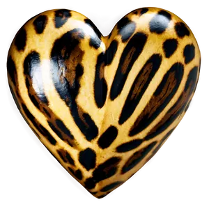 Animal Print Heart Shape Png 92 PNG image