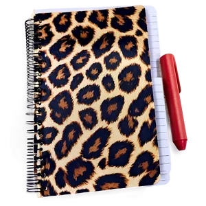 Animal Print Spiral Notebook Png Jur PNG image