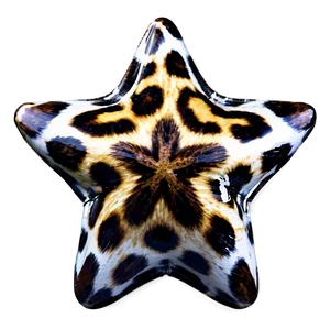 Animal Print Star Png Sqg PNG image