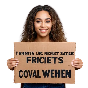 Animal Rights Picket Sign Png 06212024 PNG image