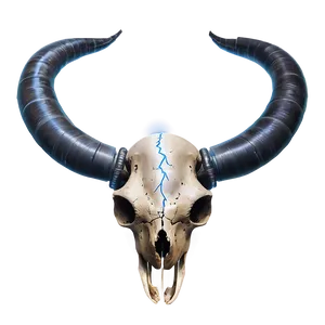 Animal Skull With Lightning PNG 06282024