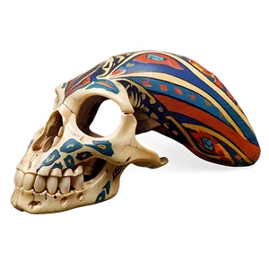 Animal Skull With Tribal Pattern PNG Gel79 PNG