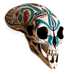 Animal Skull With Tribal Pattern PNG Xav PNG