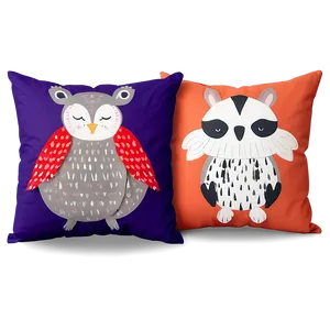 Animal Theme Throw Pillows PNG Jxk15 PNG