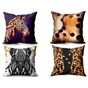Animal Theme Throw Pillows PNG Ylm56 PNG