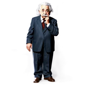 Animated Albert Einstein Character Png 06122024 PNG image