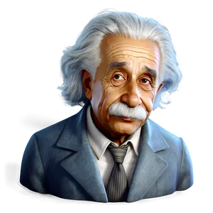 Animated Albert Einstein Character Png 96 PNG image