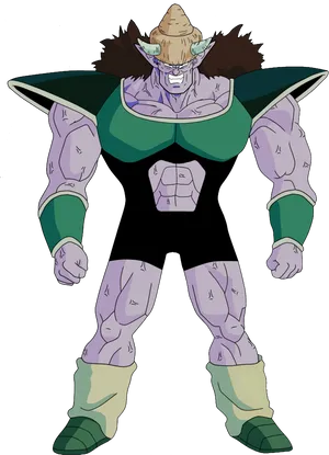 Animated Alien Warrior Stance PNG