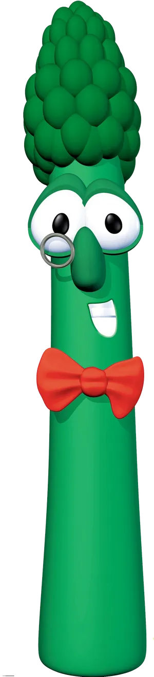 Animated Asparagus Character PNG