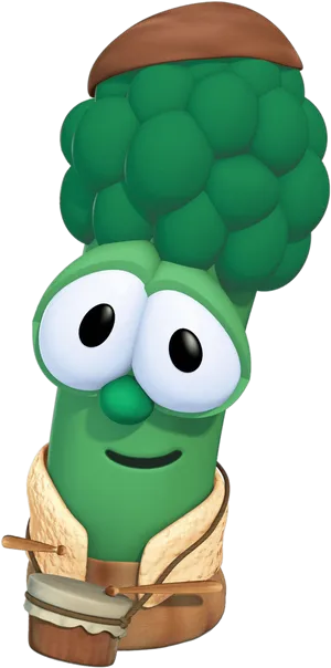 Animated Asparagus Character PNG image