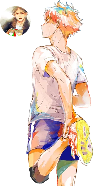 Animated Athlete Glance PNG