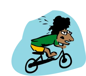 Animated B M X Rider Speeding PNG image