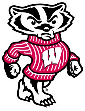 Animated Badger Mascot Graphic PNG image