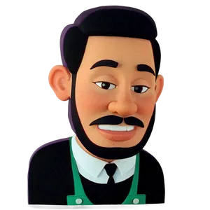 Animated Barista Character Png Udq69 PNG image